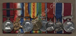 Group of eight medals; Distinguished Conduct Medal