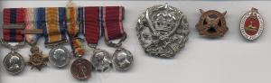 Group of six miniature medals; Distinguished Condu