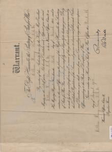 Two Warrant Cards - Class II 1918 Class I 1931.  R