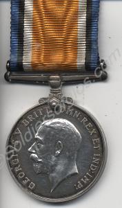 British War Medal. Awarded to 44512 Private Norman