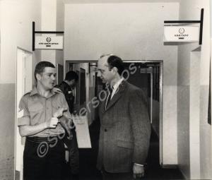 Colour Sergeant Godden meets John Cope M.P. Glouce