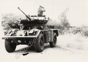 Fox armoured car of the Recce Platoon. Gloucesters