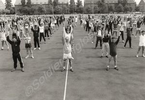 P.T. exercise. The Gloucestershire Regiment. Berli