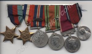Group of six medals; 1939-1945 Star, France and Ge
