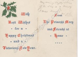 Christmas card from Princess Mary and Friends at H