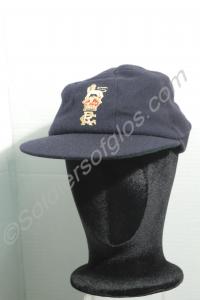 Dark blue cricket cap. c. 1930. Belonged to Lieute