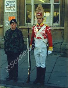Contemporary and grenadier's mid-18th century dres