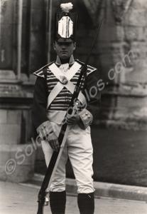 Soldier dressed as grenadier of 28th (North Glouce