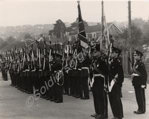 Colour Party at a Freedom Parade. The Gloucestersh