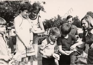 Regimental Open Day children's prize giving. Mrs.