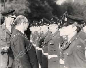Freedom March through Stroud. Inspection by Lieute