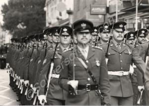 Freedom March through Stroud. Corporal I.V.A. Harr