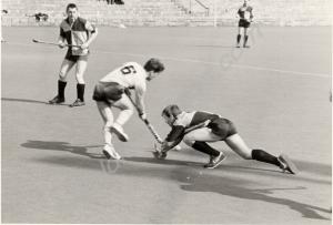 A Gloucestershire Regiment Hockey Team with Bandsm