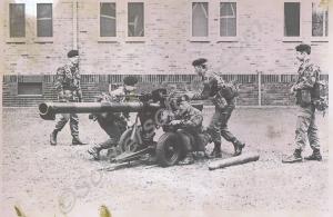 Wombat anti-tank gun. Gloucestershire Regiment.  1