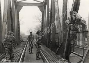 A practice session in bridge demolition. Glouceste