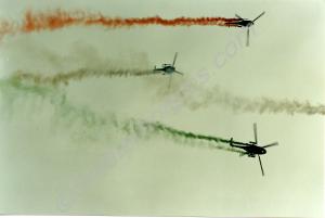 Helicopter display team.
