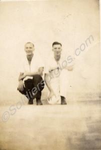 Bert Gardener and Jack Robinson of the Gloucesters