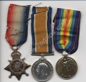 Group of three medals; 1914 Star, British War Meda