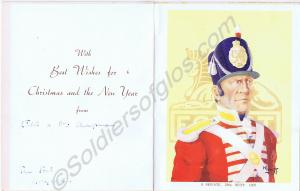 Christmas card from Lieutenant-Colonel Chapman to
