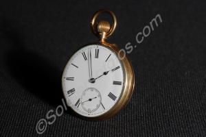 18ct. gold pocket watch, no. 8387. In presentation