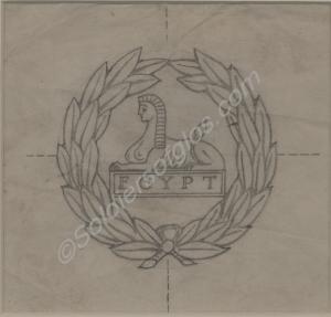 Framed pencil drawing of the Gloucestershire Regim