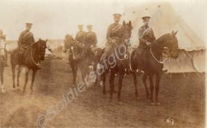 Camp scene. Royal Gloucestershire Hussars.  c. 191