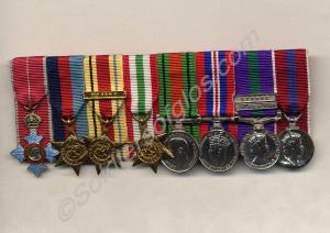 Group of eight miniature medals; Commander of the