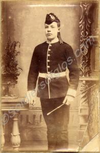 2 x photographs of Private F.T. Yarnall. 2nd Batta