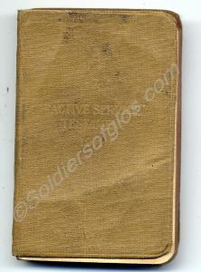 Soldier's Active Service Testament. With message f