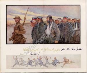 95 Infantry Brigade Christmas Card 1916, with inse