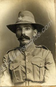 Pewter framed photograph of  Private Henry Griffin