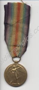 Allied Victory Medal. Awarded to 34979 Private Fre