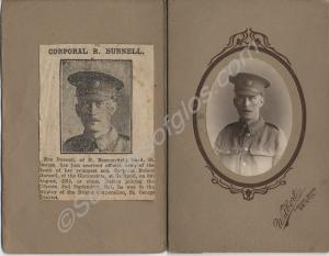 Obituary and photograph of Corporal Robert Burnell