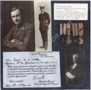 Photocopy of the photographs, medals and a short h