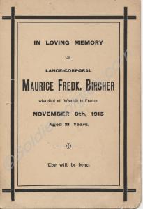 Bereavement 'In Loving Memory' Card. 13925 Lance-C
