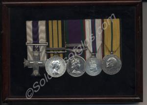 Group of five medals to Lt. Col. CWE Coppen-Gardne