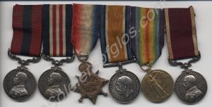 Group of six medals. Distinguished Conduct Medal,