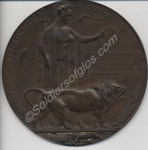 Bronze commemorative plaque. Awarded to 3301 Priva