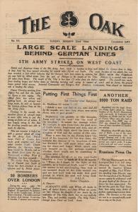 "The Oak" newspaper of 46th Division. No. 115 Sund