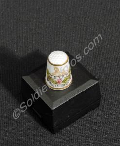 Bone china thimble, made to commemorate the Tercen