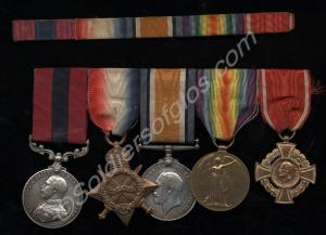 Group of five medals; Distinguished Conduct Medal,