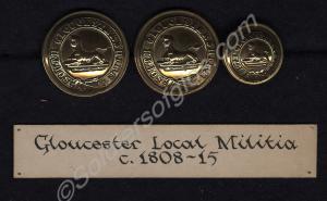 South Gloucestershire Local Militia buttons. c. 18