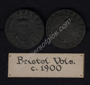 Buttons of the Bristol Volunteers. 1st (Volunteer)