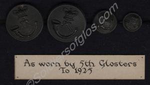 Buttons of 2nd (Volunteer) Battalion, later 5th (T