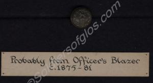 Officer's blazer button. The Gloucestershire Regim