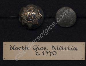 Buttons of the North Gloucestershire Militia. c. 1