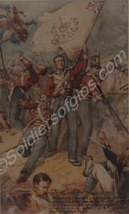 Print of battle of Salamanca depicting Privates Cr