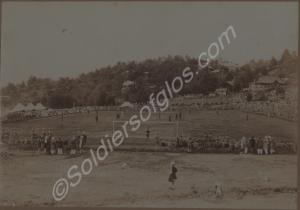 Football match between the Gloucestershire Regimen