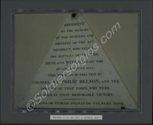 Monument to the 28th (North Gloucestershire) Regim