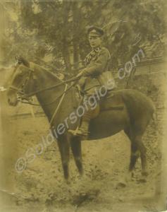 Private William Henry Newman in France 1918, sitti